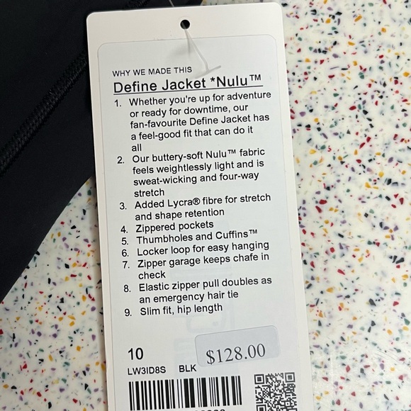 NWT lululemon Define Jacket Nulu Black Utility Activewear Womens Size 10 Branded - Picture 8 of 11